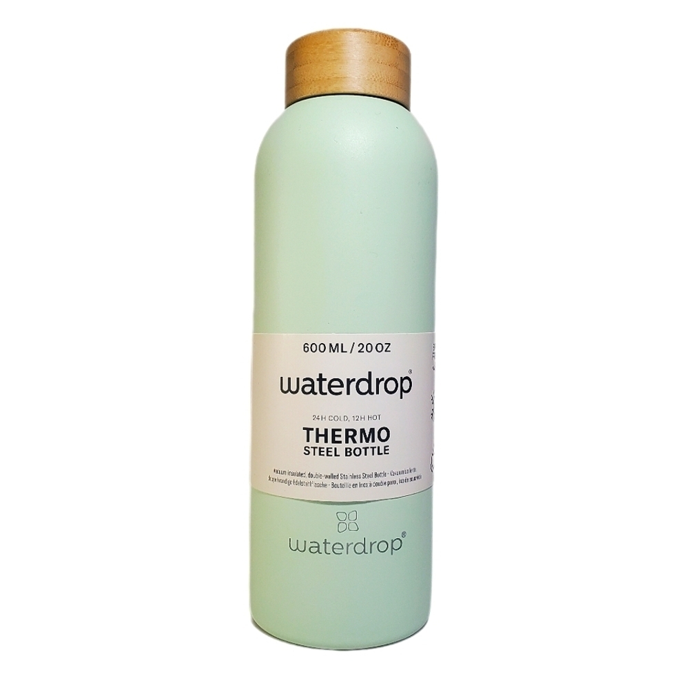 WATERDROP Thermo Steel Stainless Steel Bottle Robust Double-Walled Water Bottle